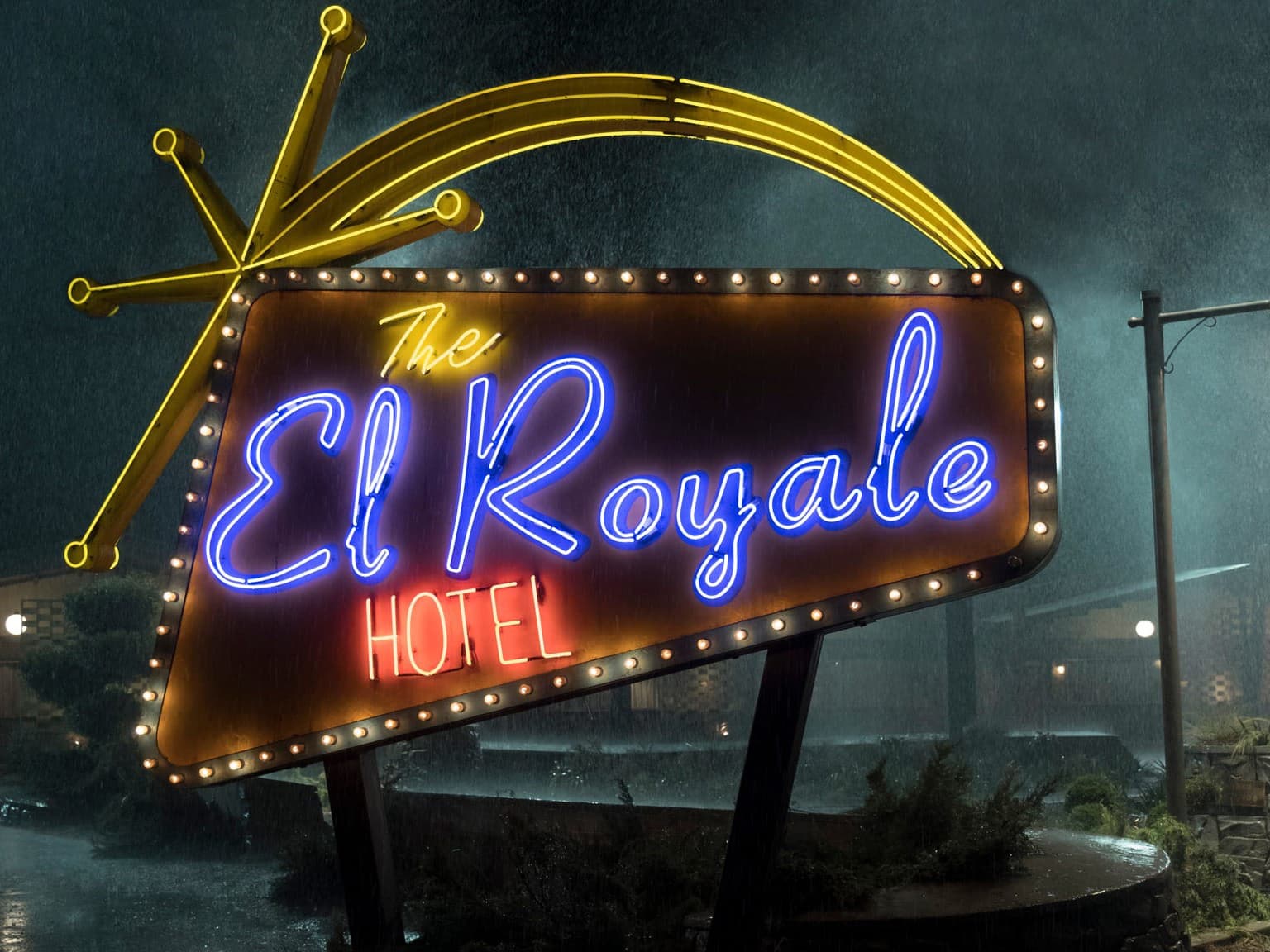 Éjszaka az El Royale-ban (Fotó illusztráció: Canva/Pixabay/AI)