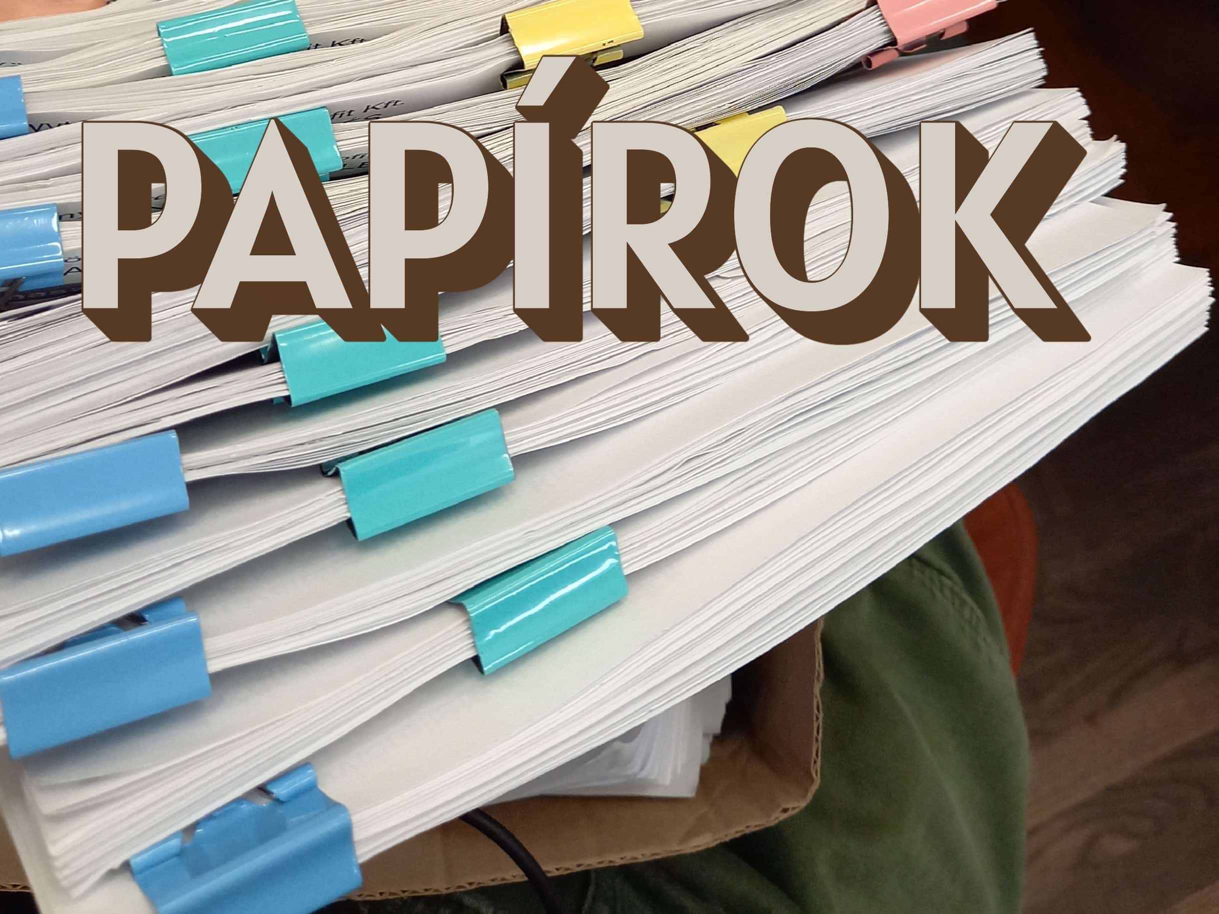 Papírok (Illusztráció: Kék)